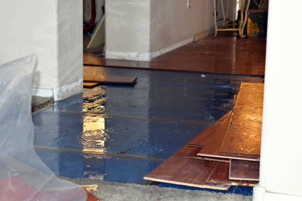 Professional Water Extraction technician working in Maribel, WI